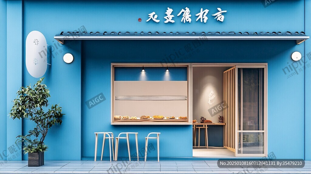 茶铺门头设计