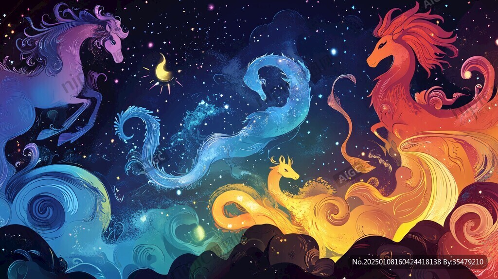 龙年横版插画