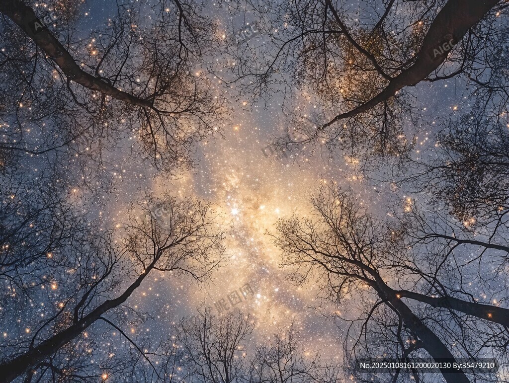 夜景树冠