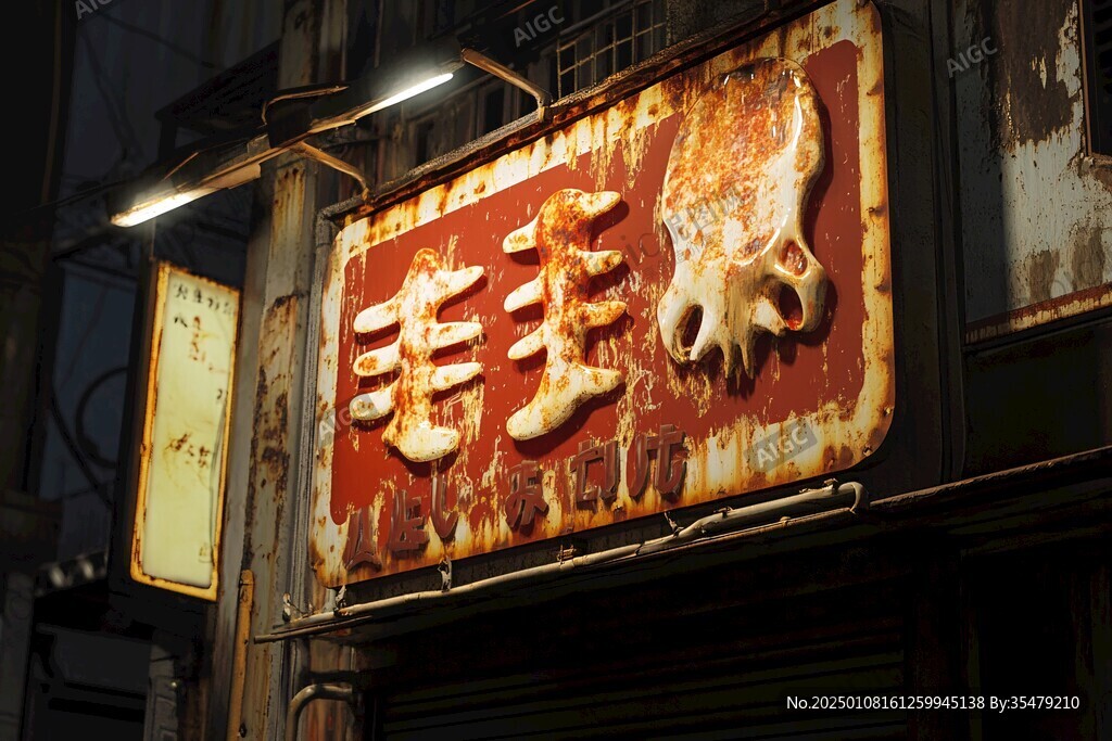 肉蟹店招