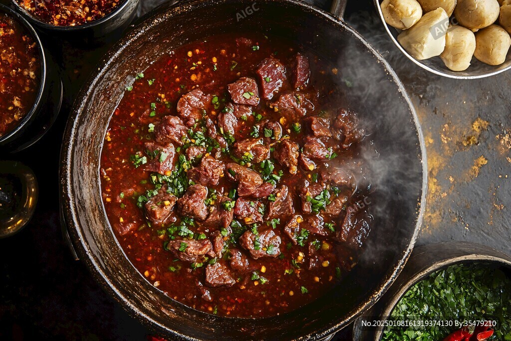 铜盆牛肉
