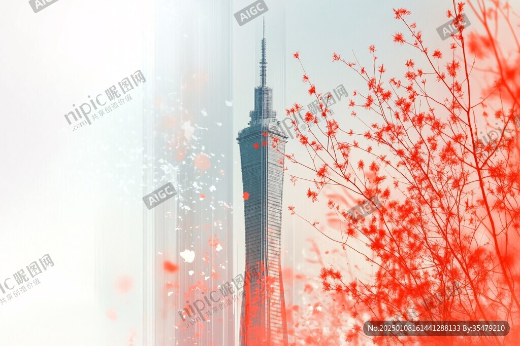 北上广深新年背景