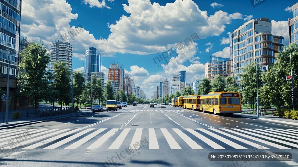 逼真的街道