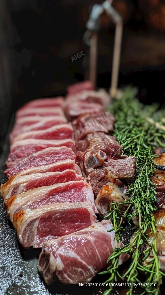 西餐烤肉美食