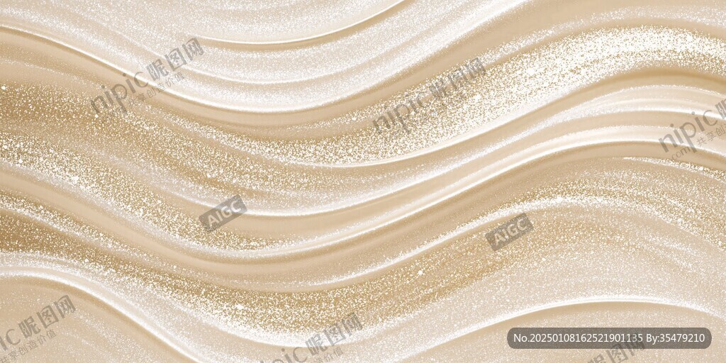 金色抽象流体纹理背景