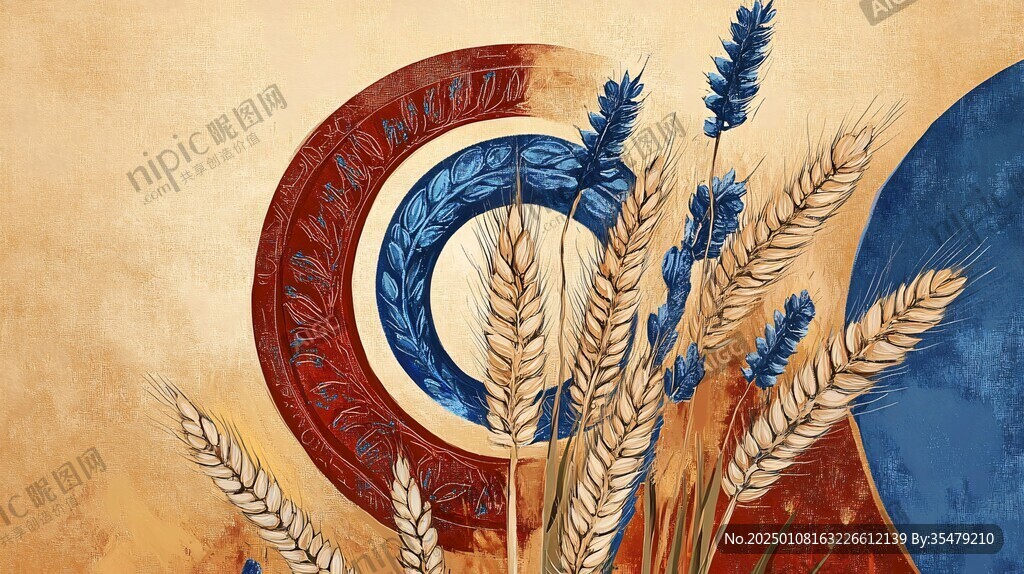 小麦壁画