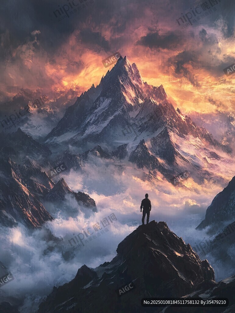 山高人为峰登山