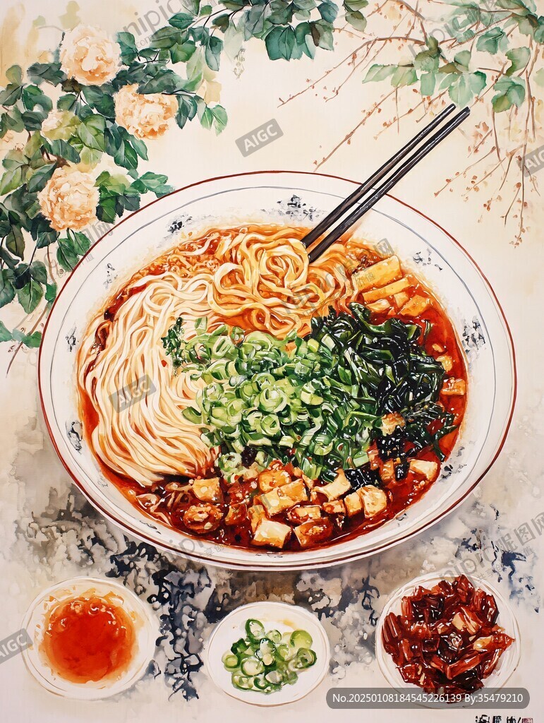 小面背景素材
