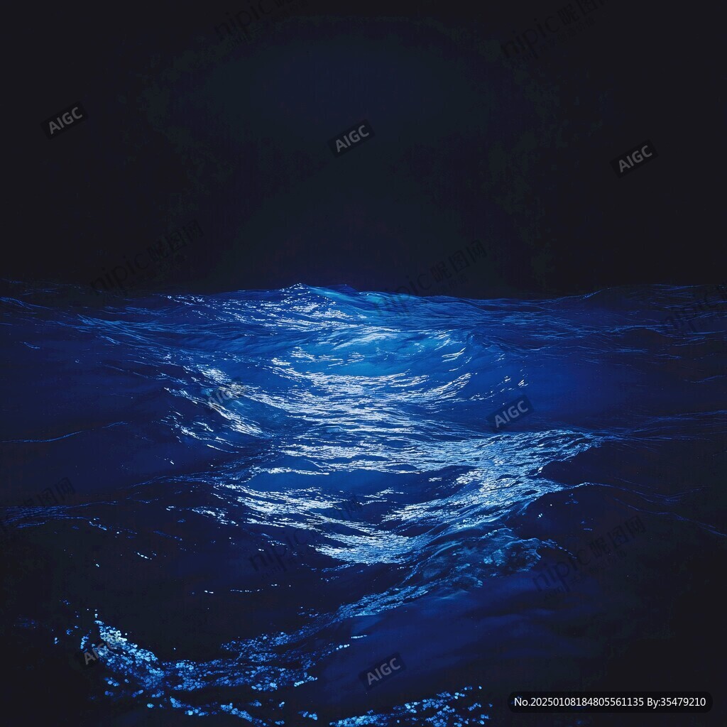 蔚蓝海水深蓝大海