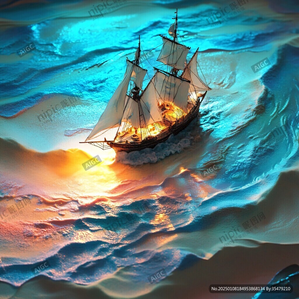 乘风破浪立体效果