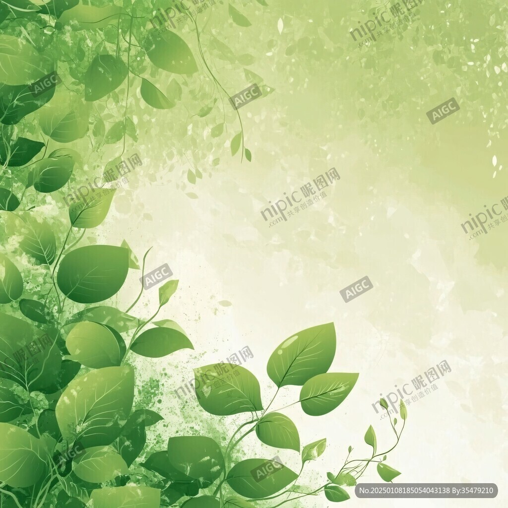 绿色蜕变背景