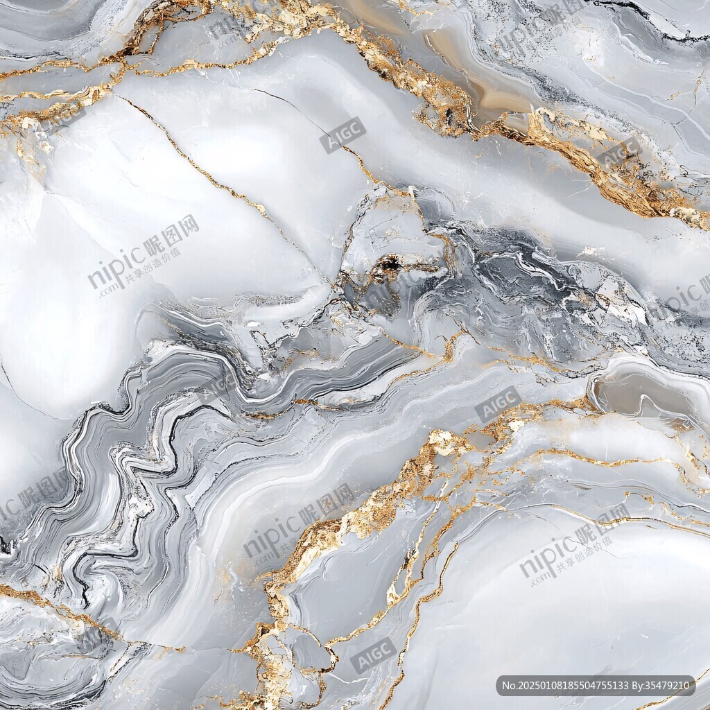 流体大理石金色素材