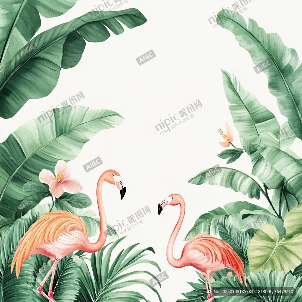 森系火烈鸟