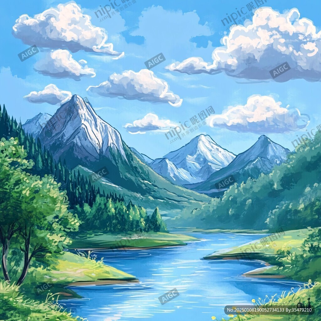 山川草地河流