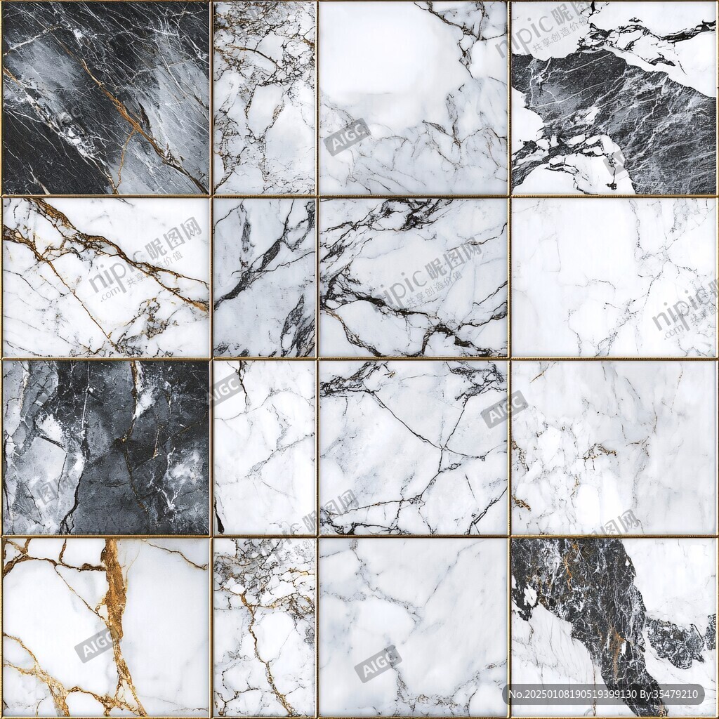 金色网格线条大理石纹