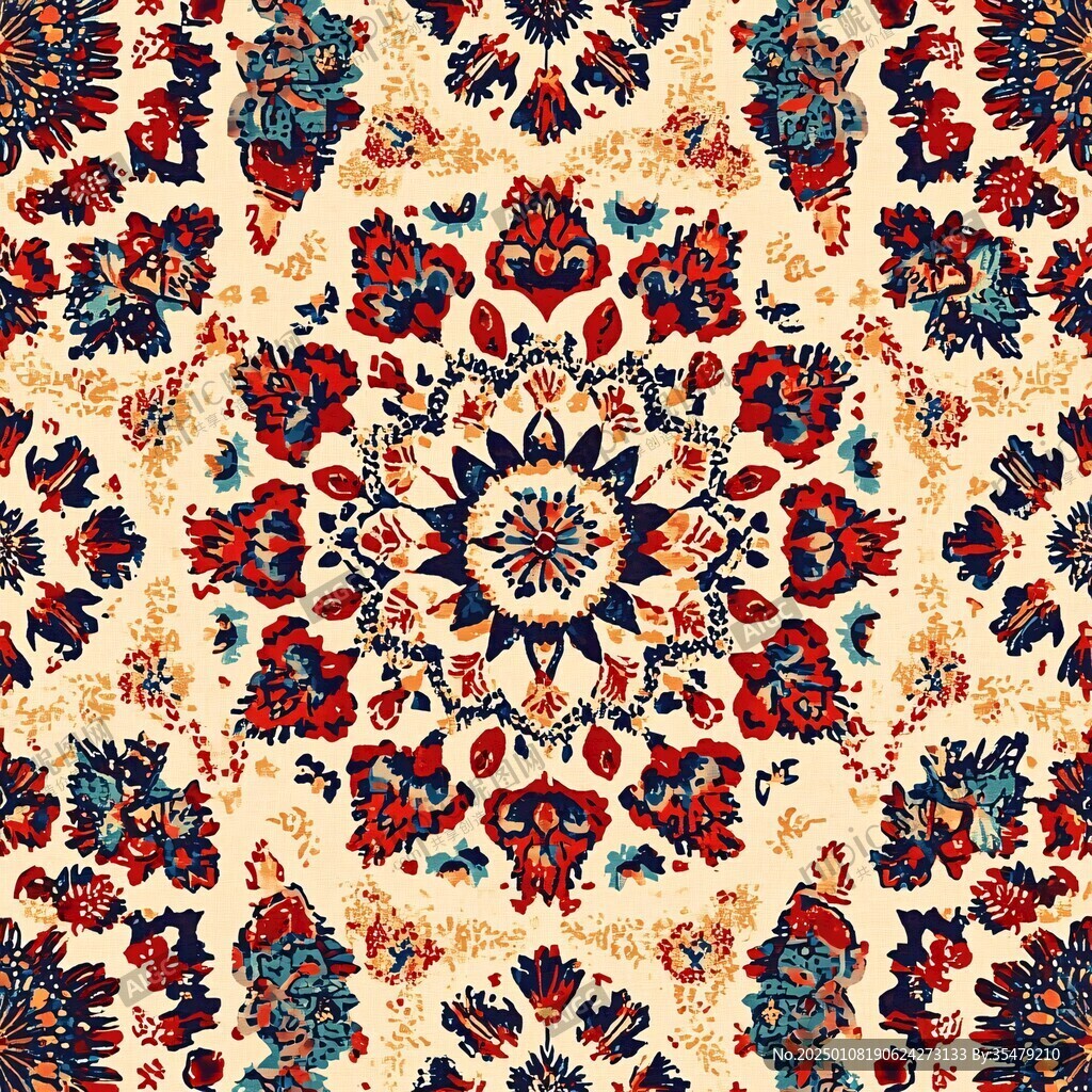 欧式花纹地毯花