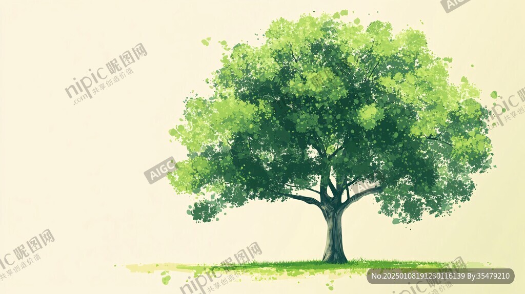 大树插画