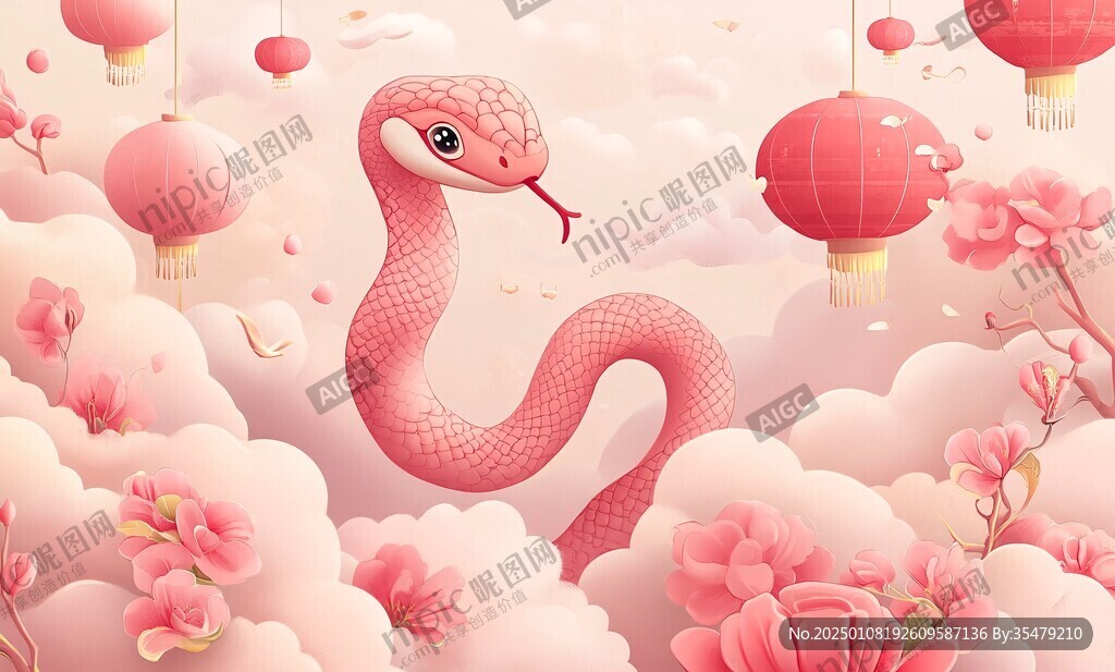 蛇年插画合集