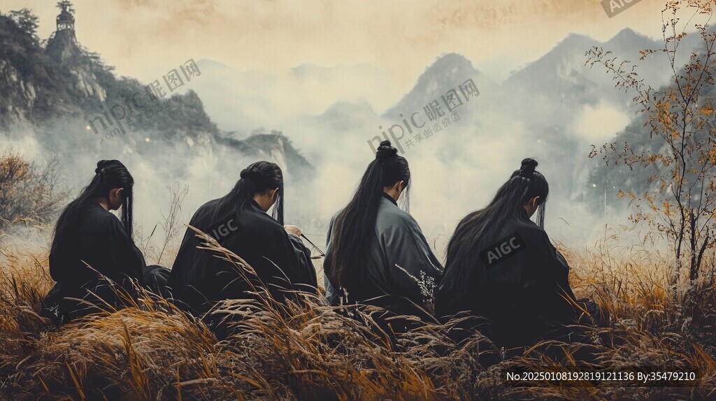 武侠大片素材