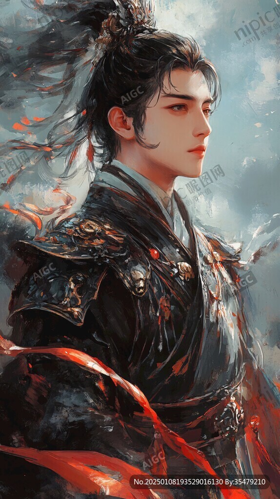 古风少年插画