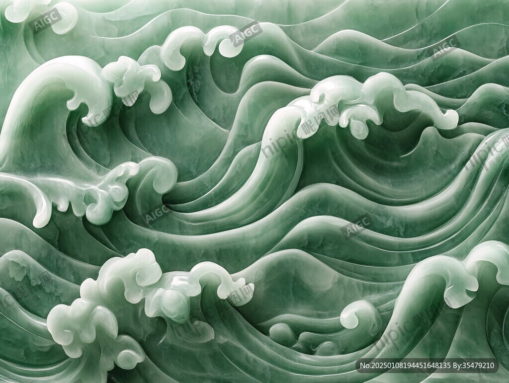 流生生财屏风背景