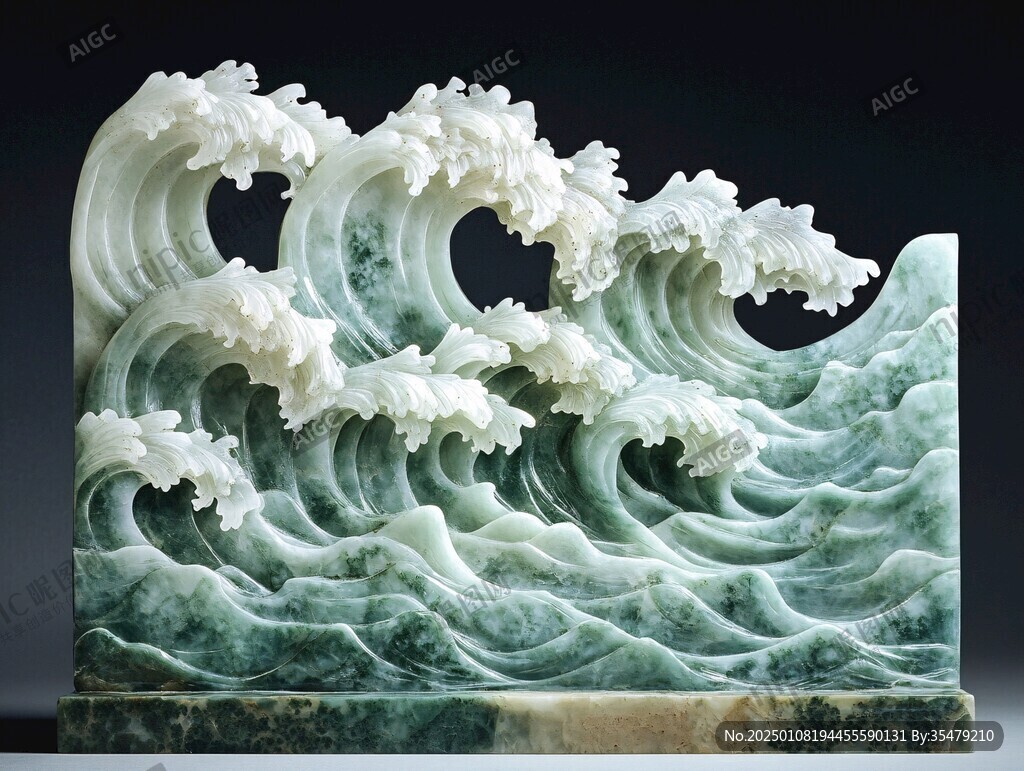 海纳百川摆件