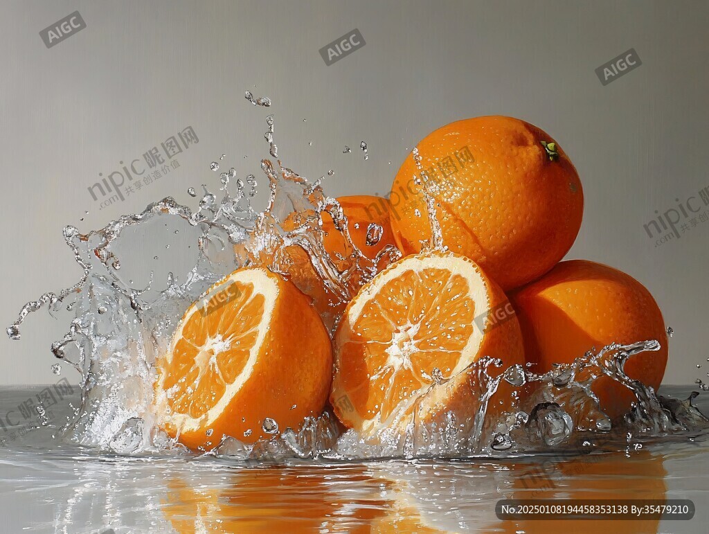 水果落水瞬间
