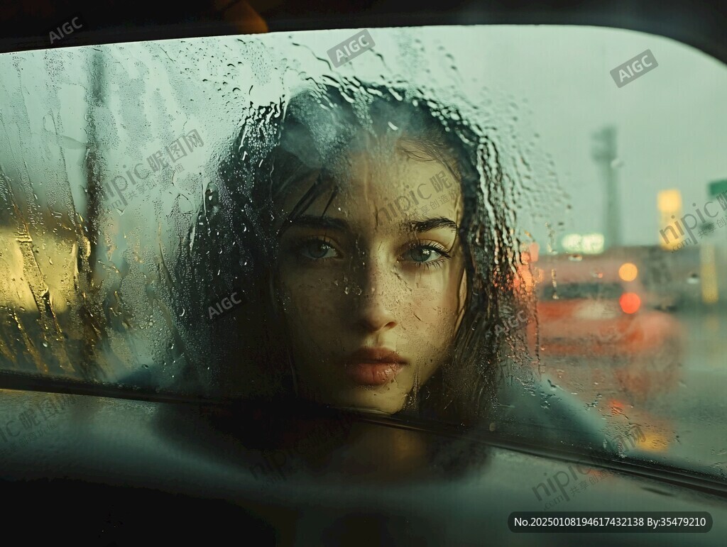 雨中少女