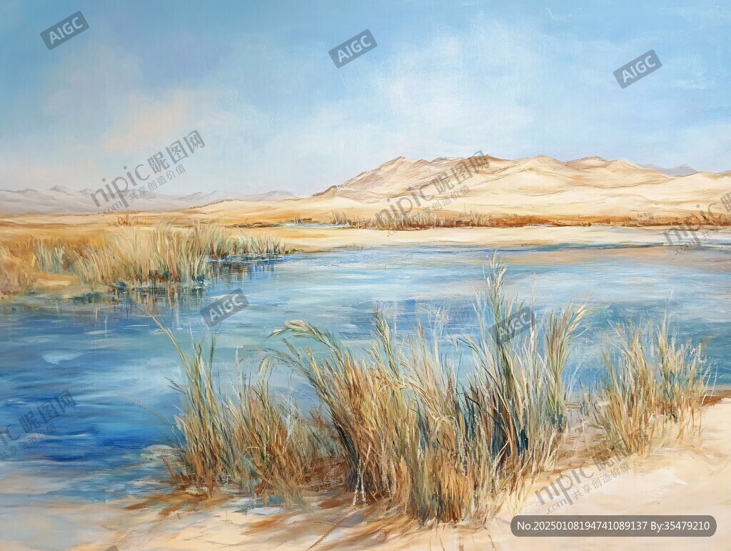 阿拉善手绘阿拉善油画