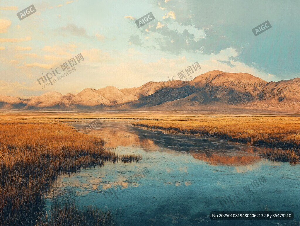 唯美湿地风光