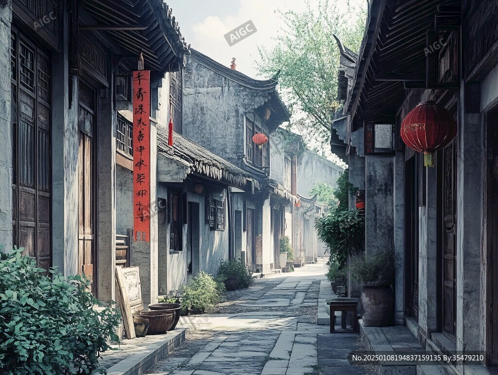 江南小巷场景