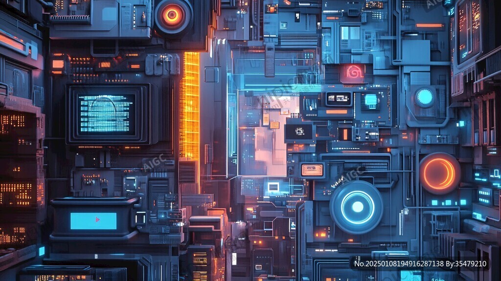 科技废虚背景