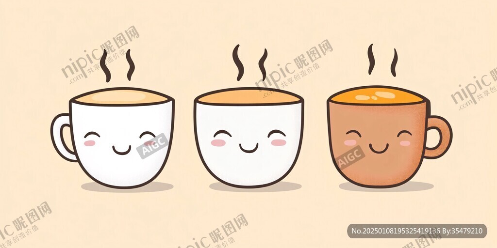 咖啡卡通形象