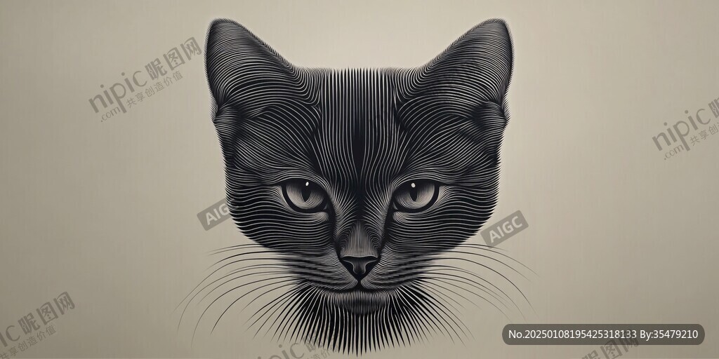 猫原创插画