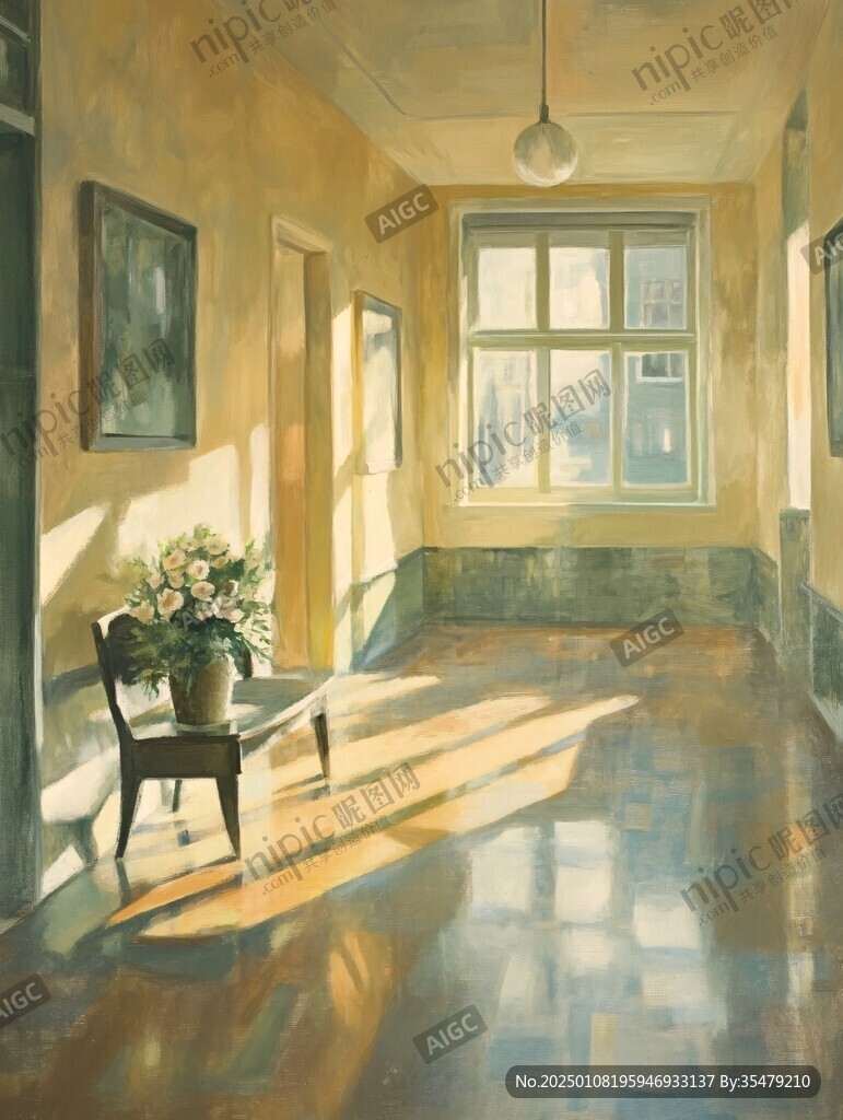 唯美校园插画