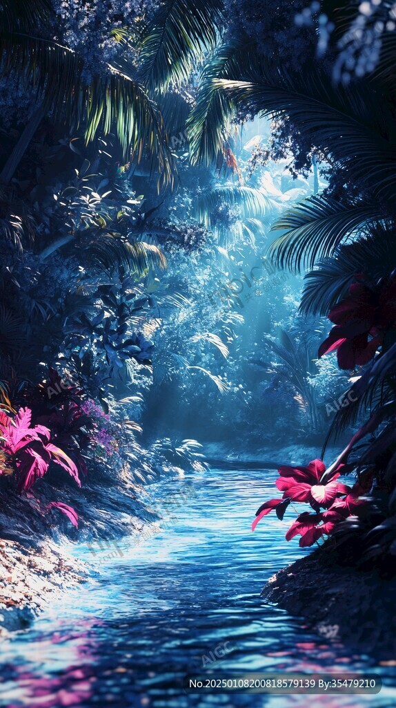 梦幻仙境溪水