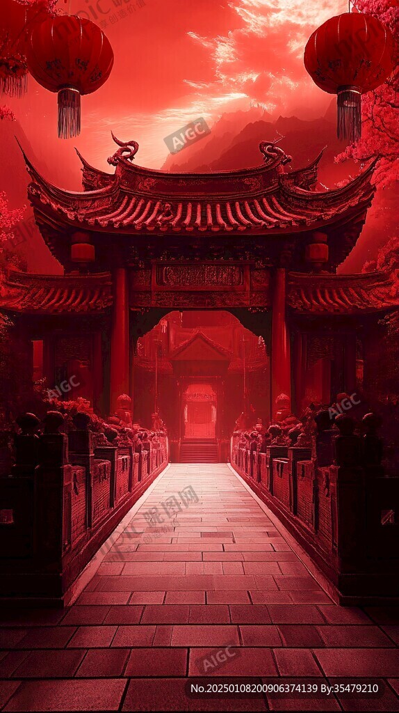 魅力红场景点背景