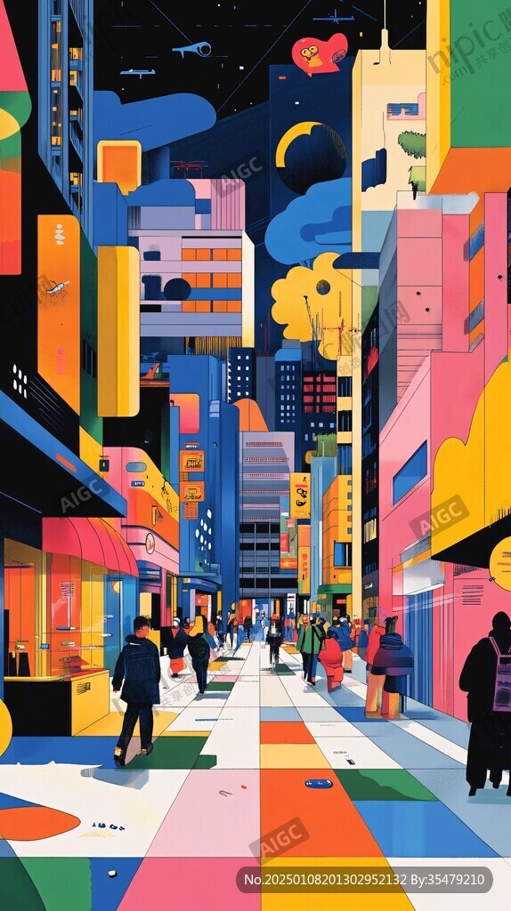 德基世界贸易中心插画