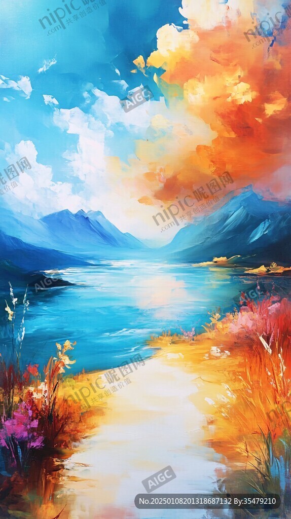 唯美风景插画
