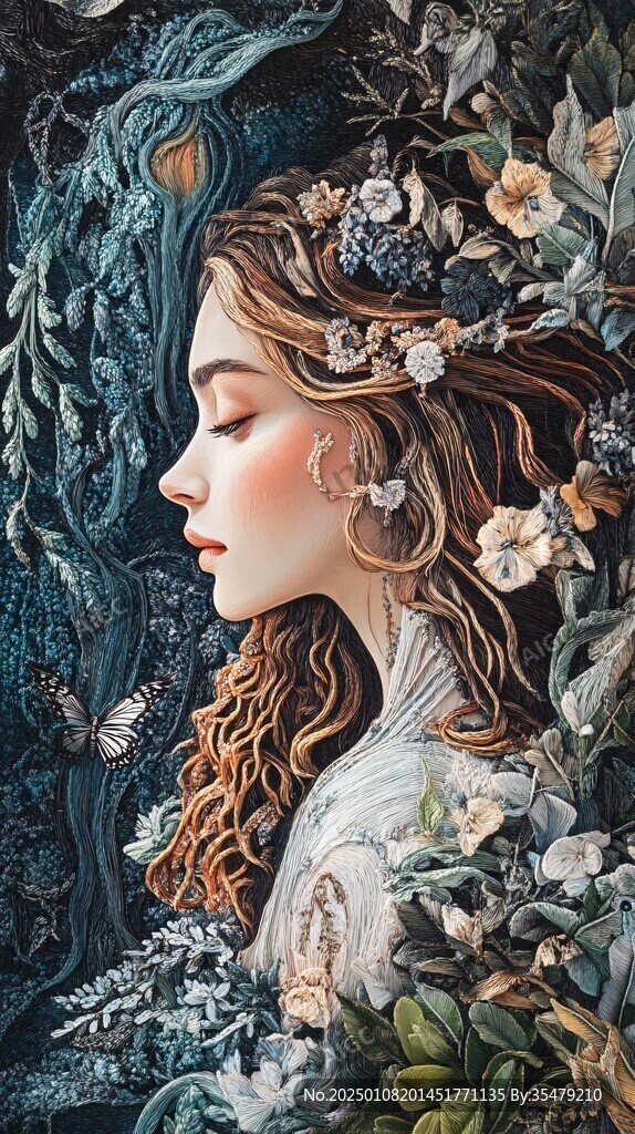 女性唯美装饰画