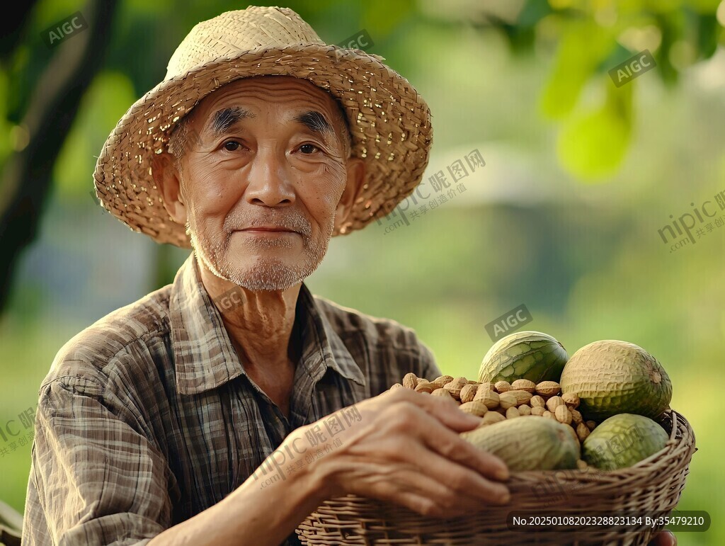 卖核桃的农户
