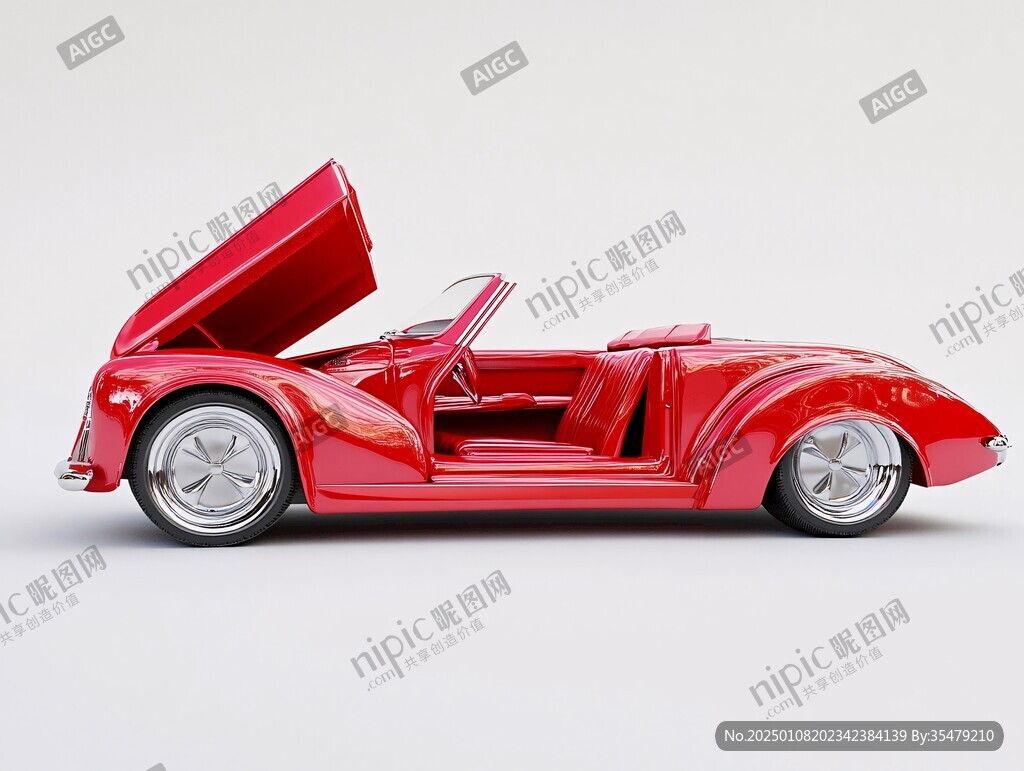 红色跑车模型