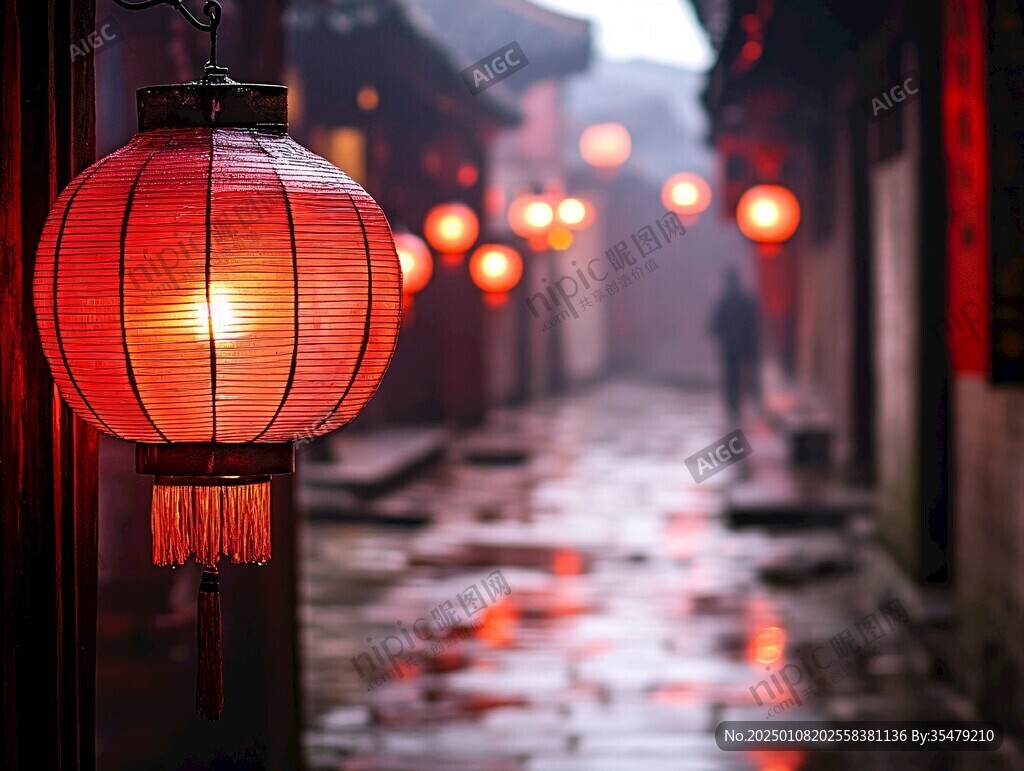 红灯笼巷道