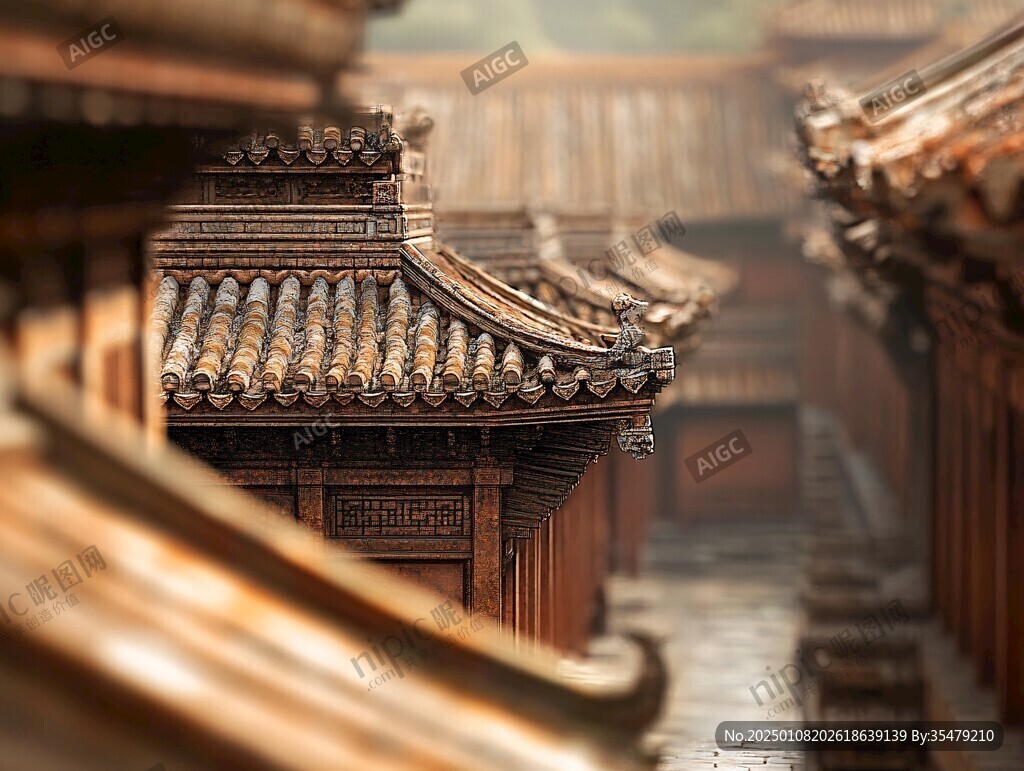 古建筑小雨