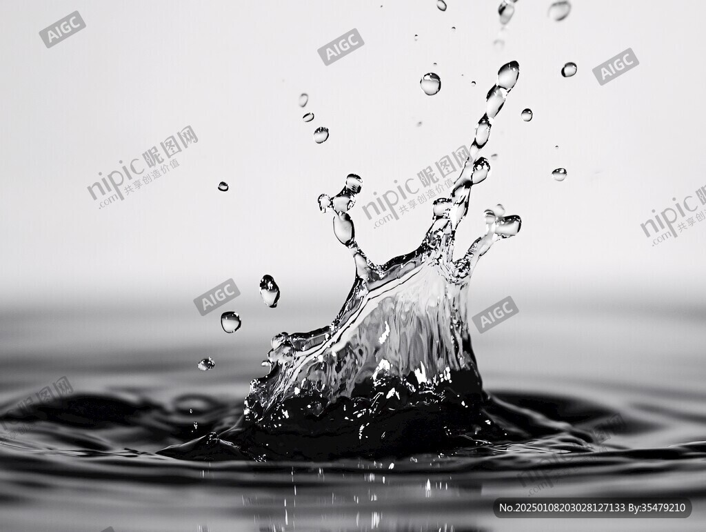 迸溅的水珠