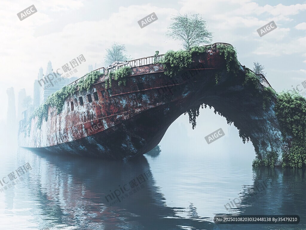 船过桥洞