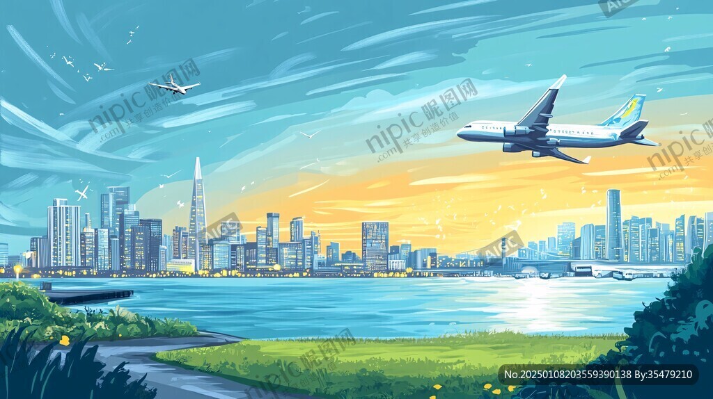 前海插画