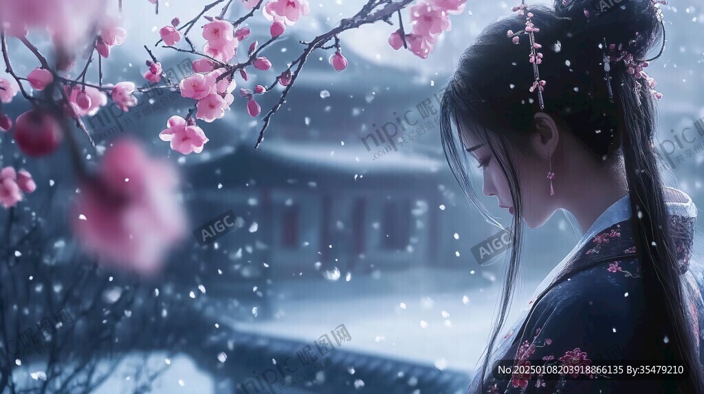 古装汉韵冬雪