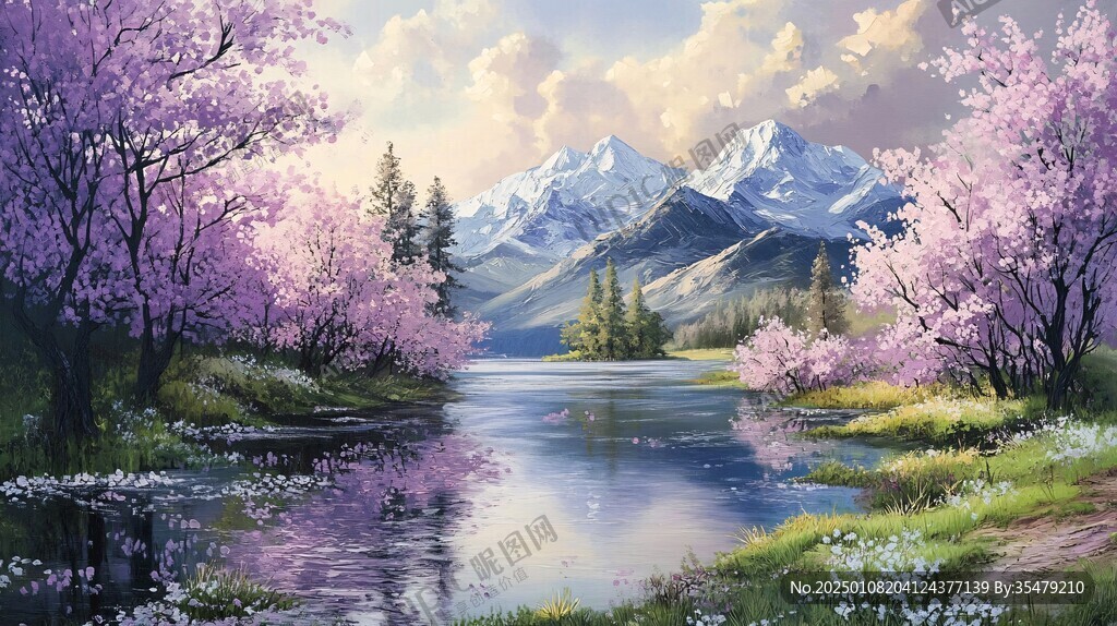 宽屏风景画
