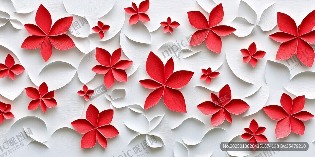 3d花朵背景墙